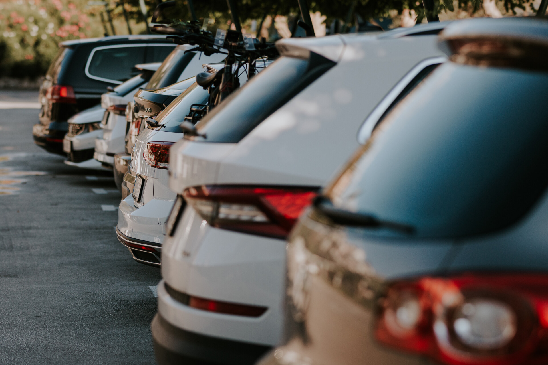 Row of parked automobiles in an urban setting 2026 03 15 23 28 53 utc